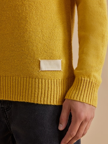 DAN FOX APPAREL Sweater 'Tamino' in Yellow