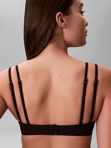 Calvin Klein Swimwear T-Shirt Bikinitop 'CK Tailored' in Schwarz