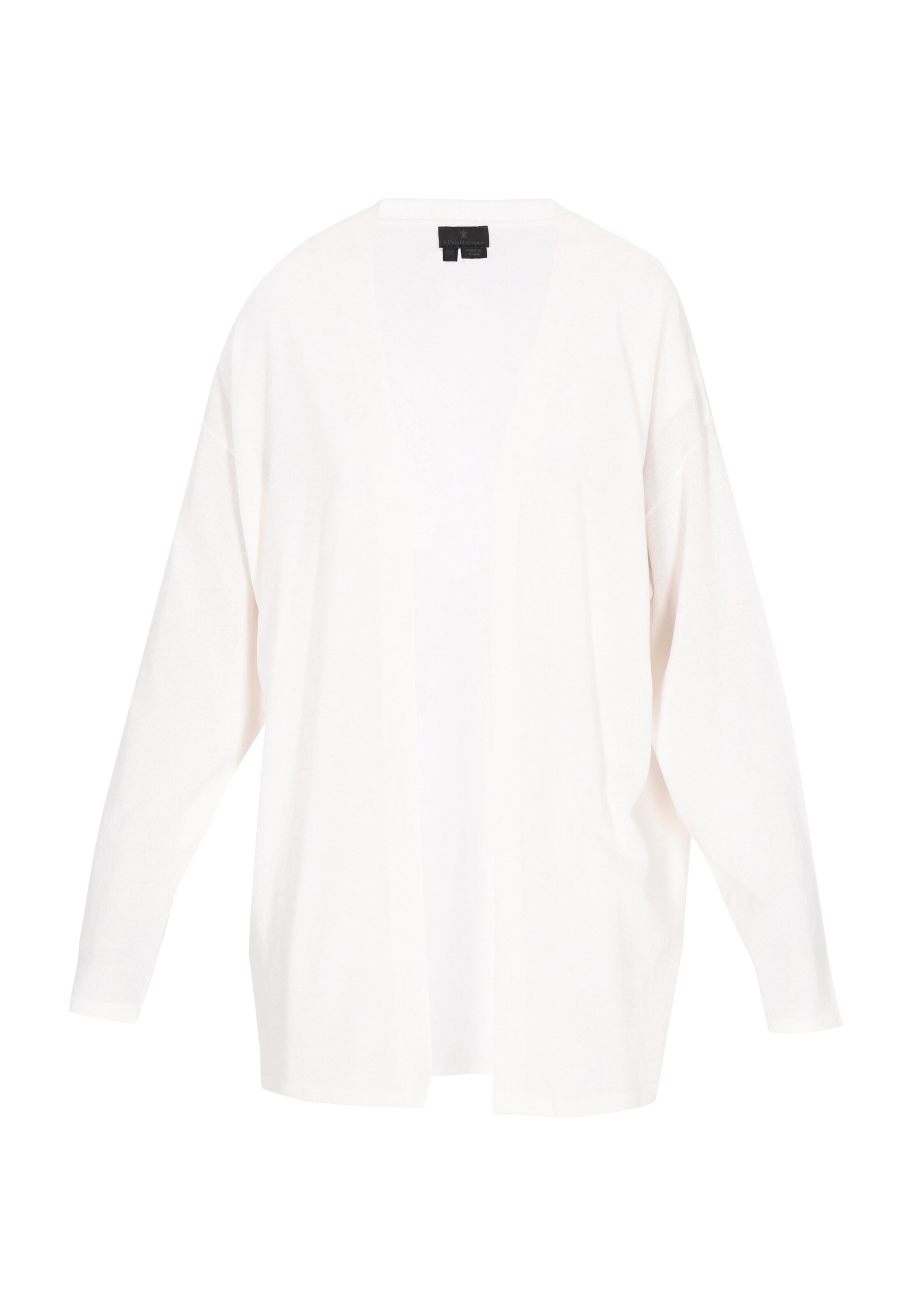 Geacă tricotată &#x27;Classic Look&#x27; de la DreiMaster Klassik pe alb: față