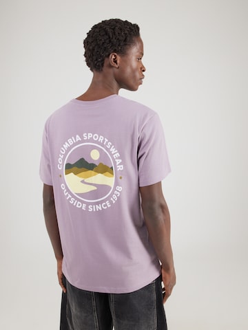T-Shirt 'CSC™' COLUMBIA en violet : devant