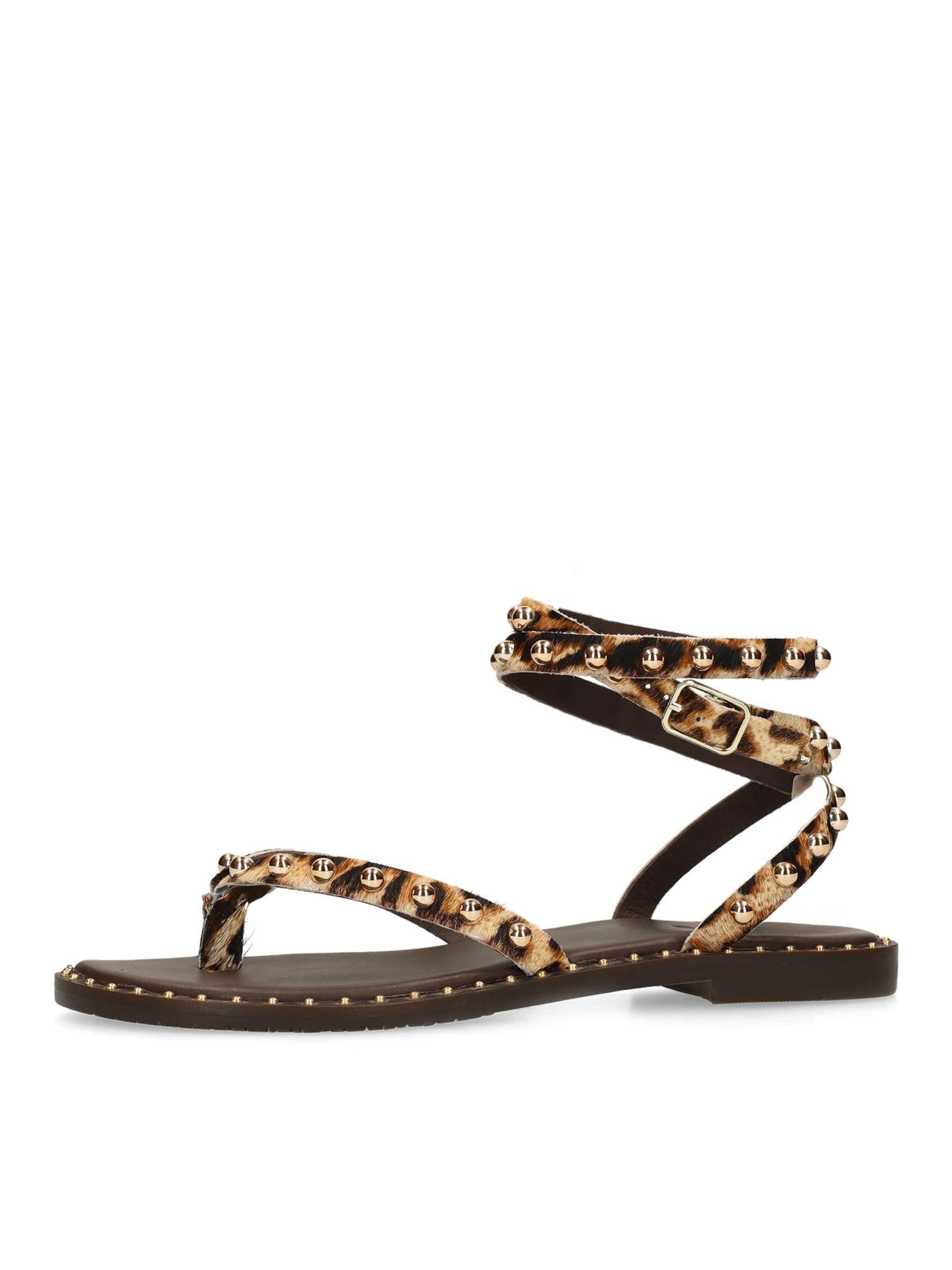 Tongs SACHA en marron : devant