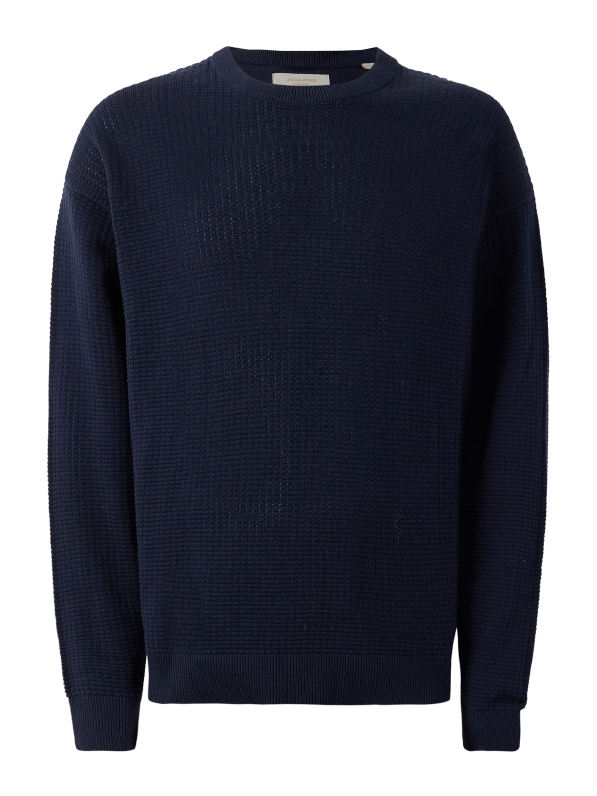 JACK & JONES Pull-over 'JORGREENE' en bleu nuit, Vue avec produit