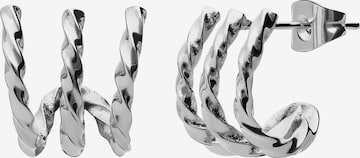 Lucardi Earrings 'Chic' in Silver: front