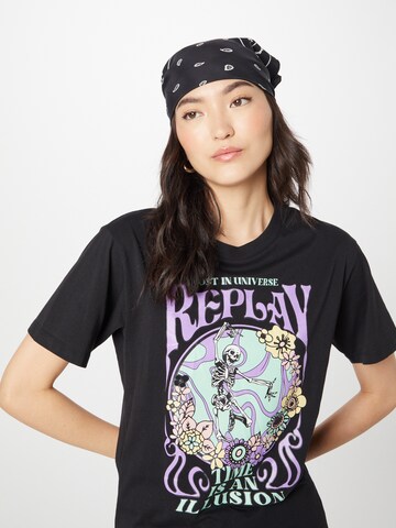 REPLAY T-Shirt in Schwarz