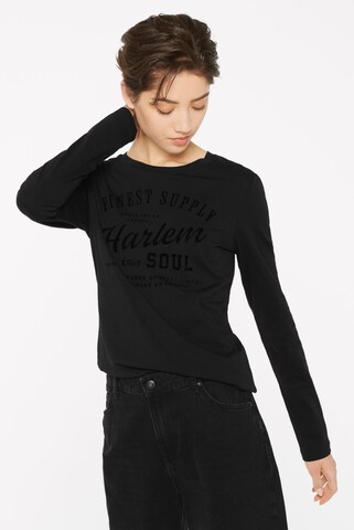 Harlem Soul Shirt 'BREN-DA' in Schwarz: Vorderseite