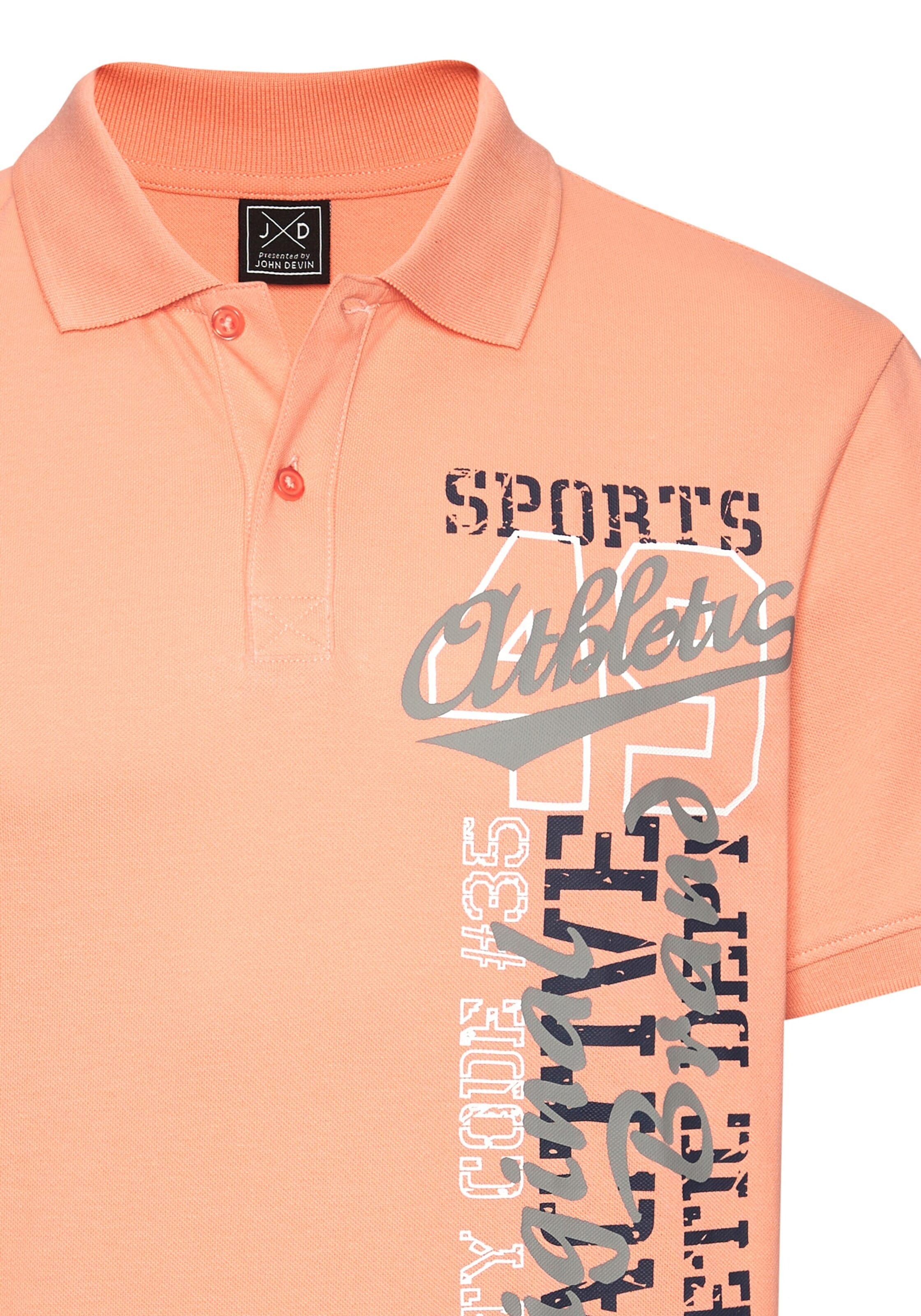 JOHN DEVIN Poloshirt in Orange