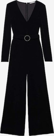 MANGO Jumpsuit in Zwart: voorkant