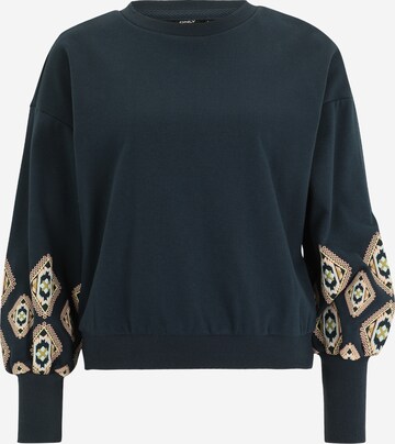 Sweat-shirt 'BROOKE' Only Petite en bleu : devant