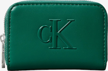 Calvin Klein Wallet in Green: front