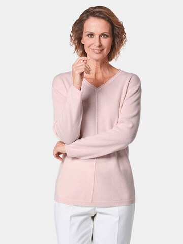 Goldner Pullover in Pink: Vorderseite