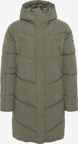 !Solid Winter Coat 'Gabe' in Green: front