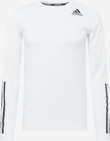 ADIDAS PERFORMANCE Funkční tričko 'TF LS FT 3S' – bílá: přední strana