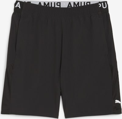 PUMA Pantalon de sport '7" Stretch' en noir / blanc, Vue avec produit