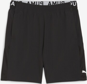 PUMA Regular Sportbroek '7" Stretch' in Zwart: voorkant