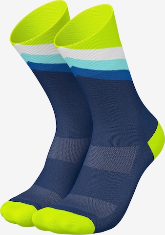 INCYLENCE Athletic Socks 'GRADES' in Blue: front