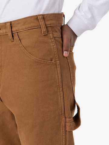 DICKIES Regular Cargo Pants 'CARPENTER' in Brown