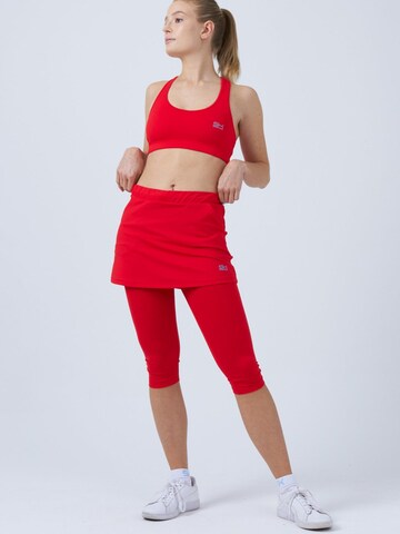 SPORTKIND Sportrock '2-in-1 Tennisrock mit Leggings'‌‌‌‌ in Rot: Vorderseite