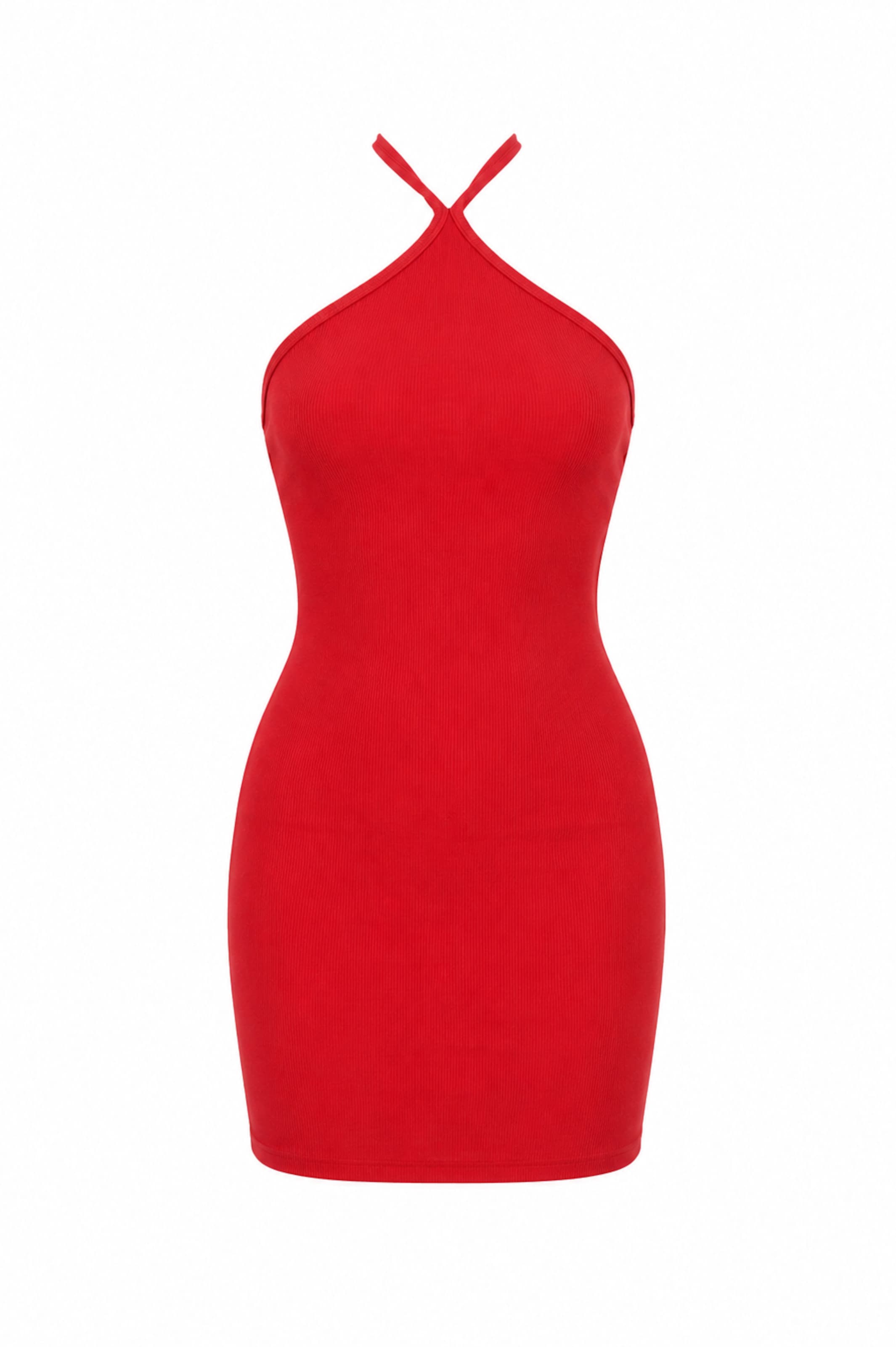 Alexa Dash Jurk in Rood: voorkant