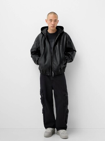 Veste mi-saison Bershka en noir