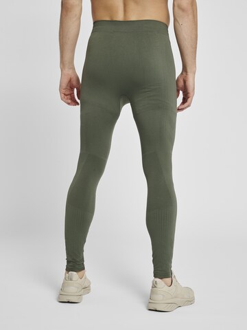 Hummel Skinny Sportbroek in Groen