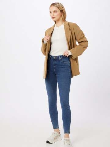 Lee Skinny Jeans 'Scarlett High Zip' i blå