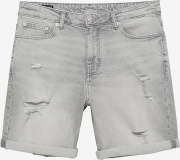 Pull&BearSlimfit Traperice - siva boja: prednji dio