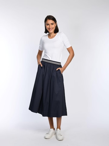 White Label by RoFa Skirt 'Sommerrock in schmeichelnder A-Linie' in Blue: front