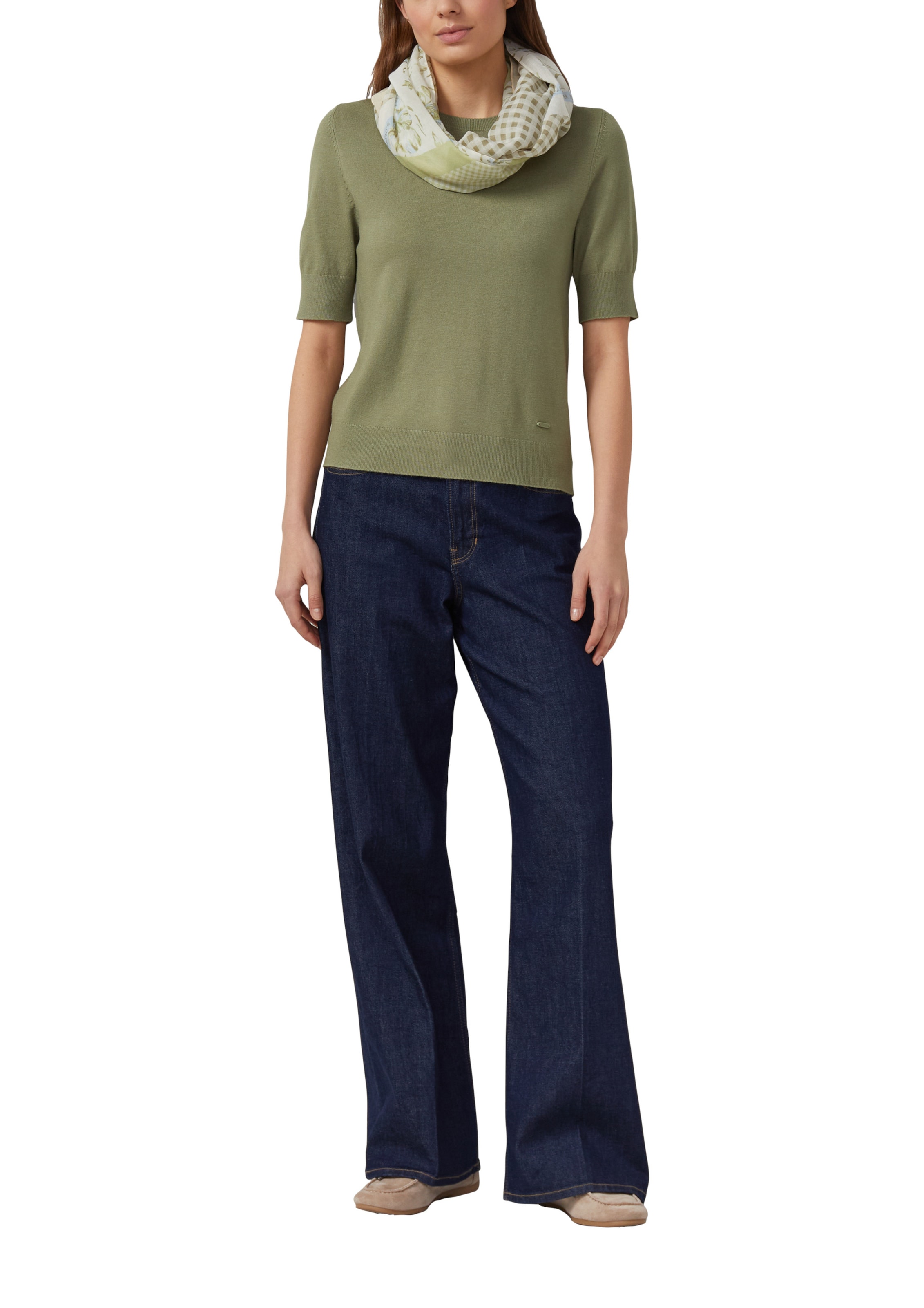 Écharpe tube s.Oliver en vert : devant