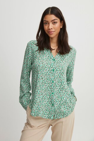 b.young Blouse in Green: front