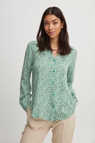 b.young Blouse in Groen: voorkant