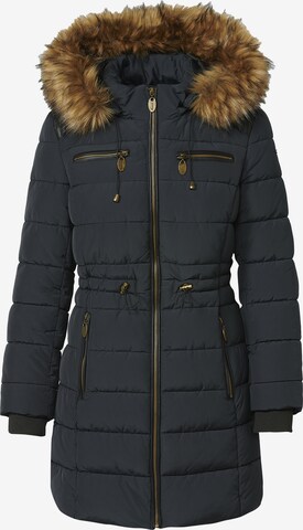 KOROSHI Winter Parka in Blue: front