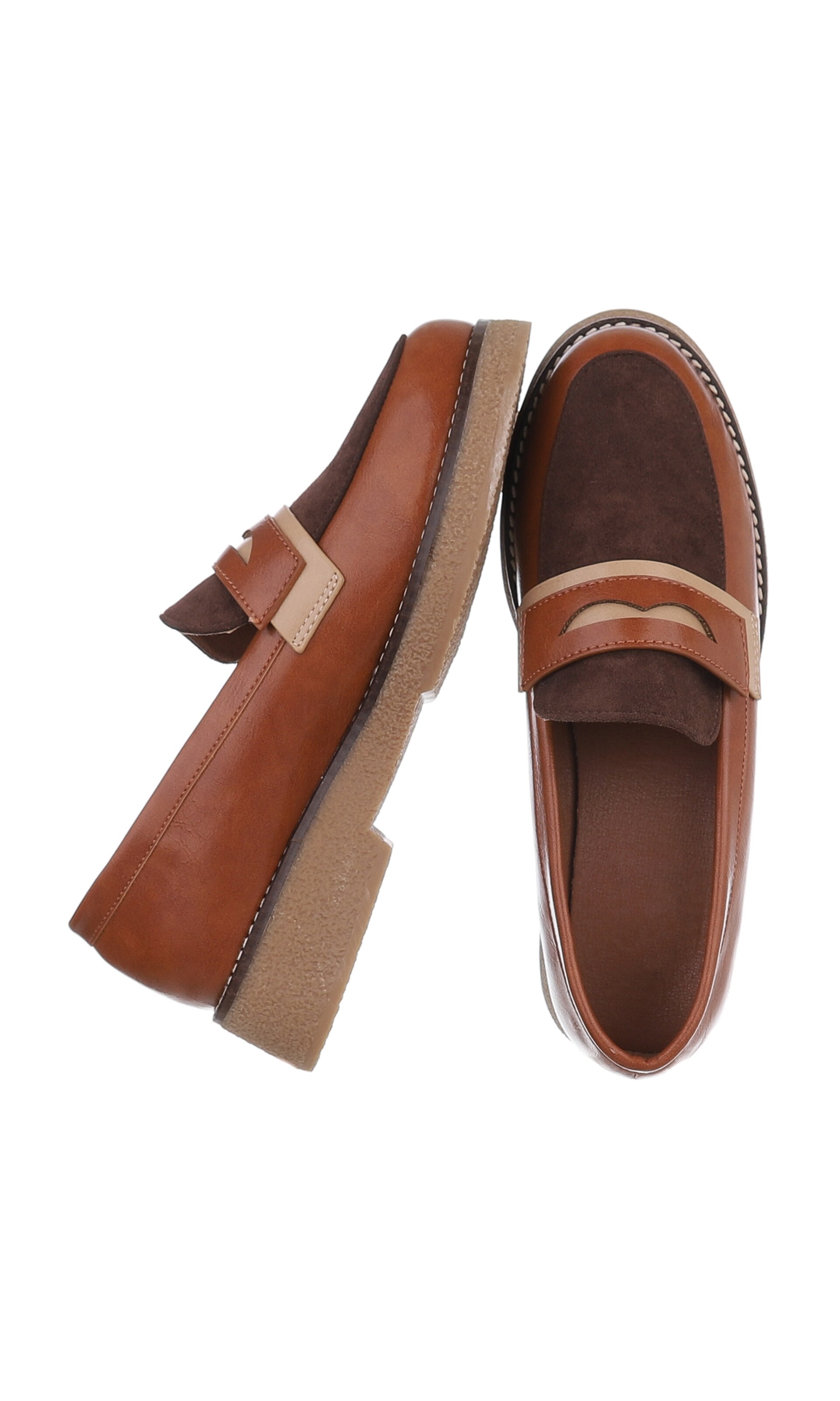 Ital-Design Classic Flats in Beige