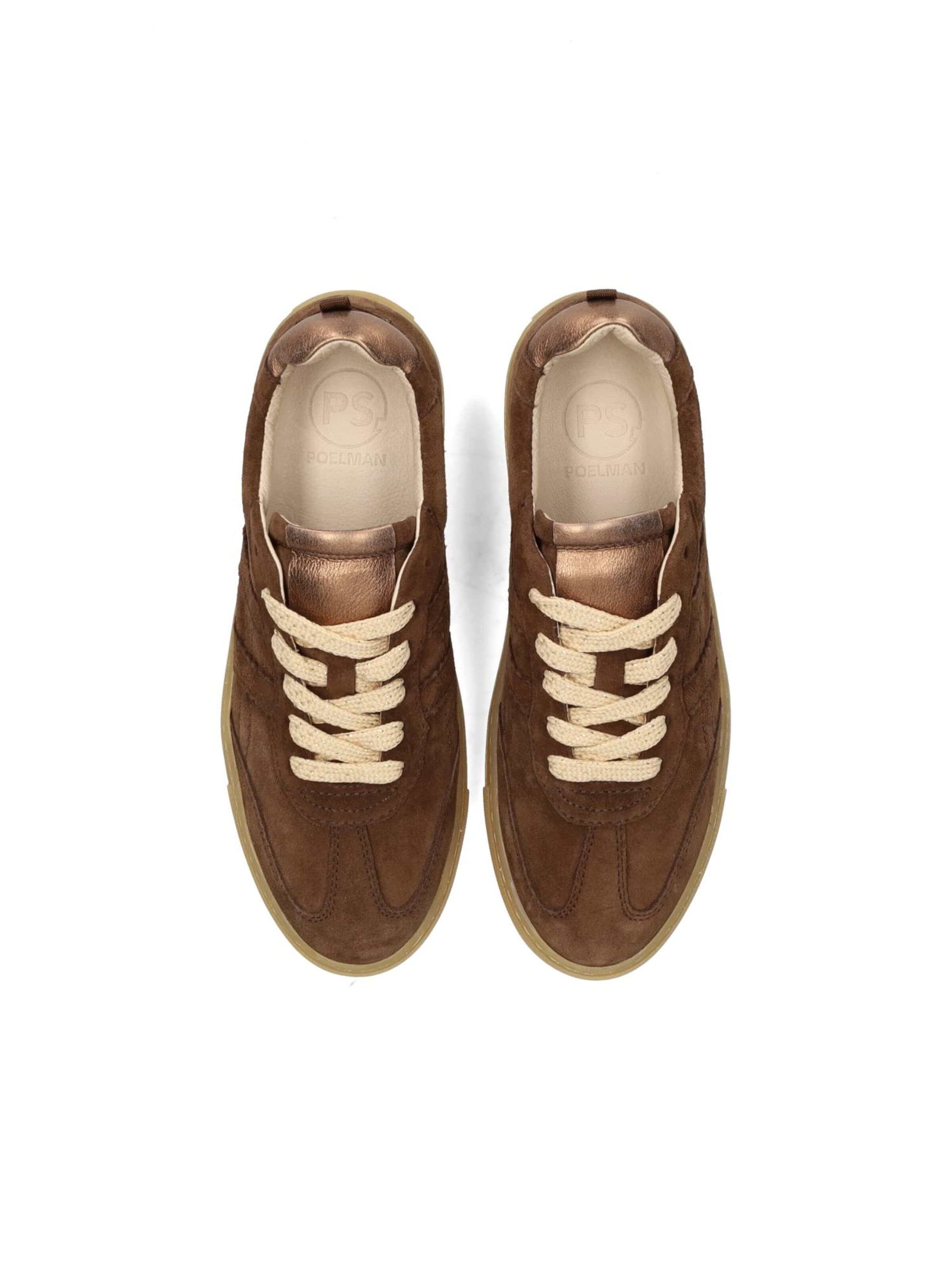 Poelman Platform trainers 'Mila' in Brown
