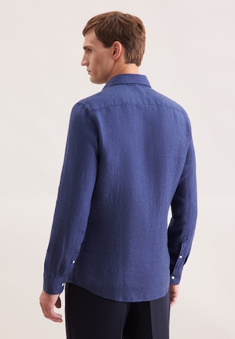 SEIDENSTICKER Slim fit Zakelijk overhemd in Blauw