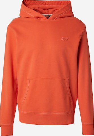Sweat-shirt 'Essential' Superdry en orange : devant