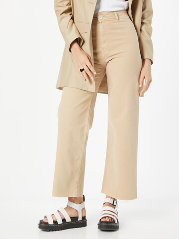 Tally Weijl Wide Leg Jeans in Beige: Vorderseite