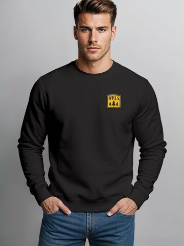 Neverless Sweatshirt 'Think Outside'‌‌‌‌‌ in Schwarz