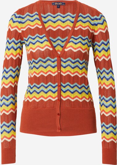 King Louie Knit cardigan 'Toluca' in Blue / Light blue / Auburn / Yellow / White, Item view