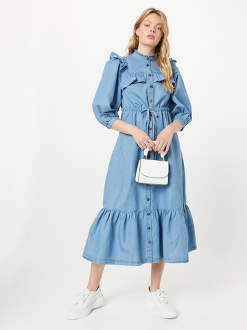 Warehouse Shirt dress in Blue