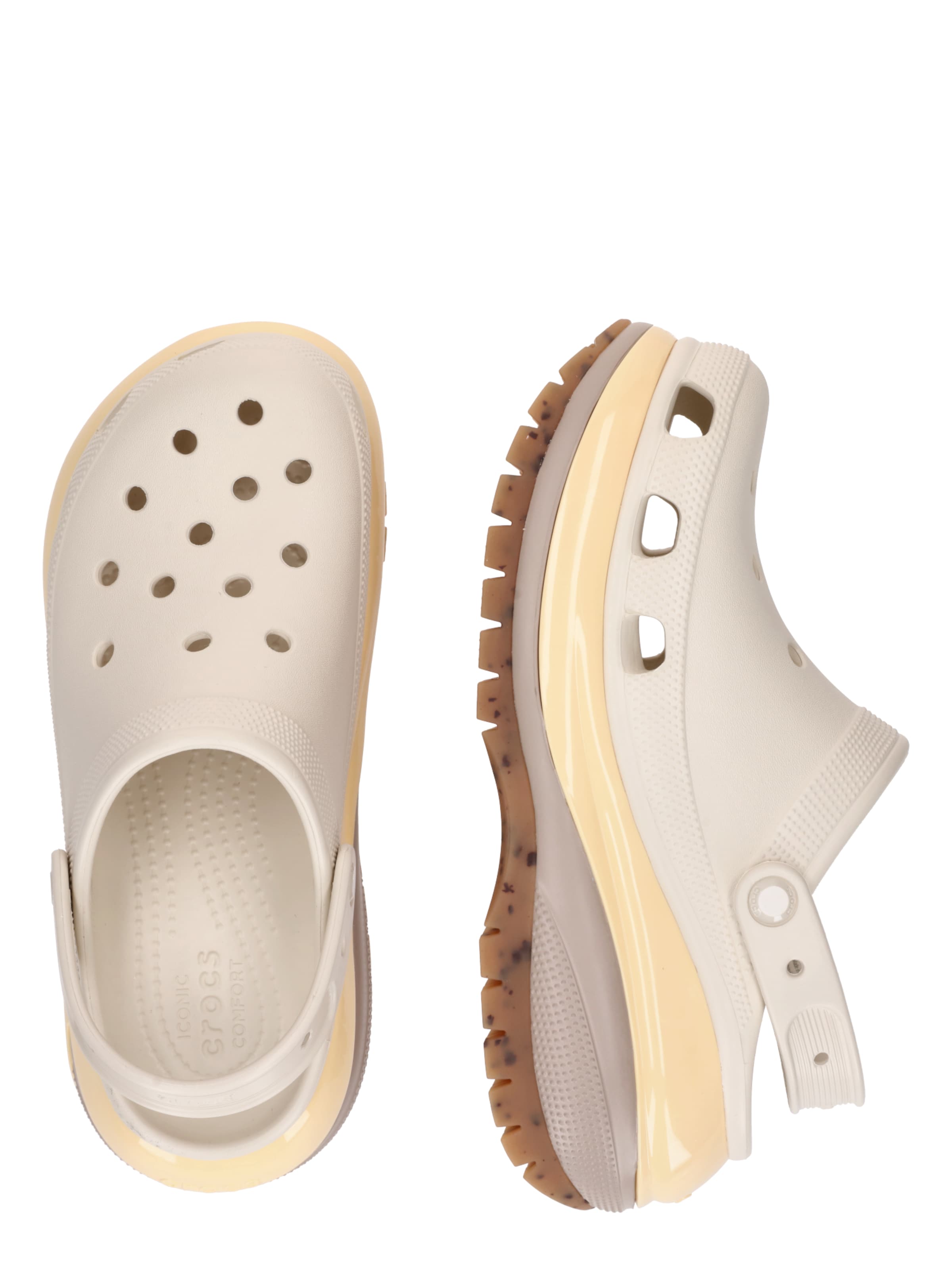 Clogs 'Classic Mega Crush' di Crocs in beige