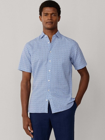 Hackett London Regular fit Button Up Shirt 'Clay' in Blue: front