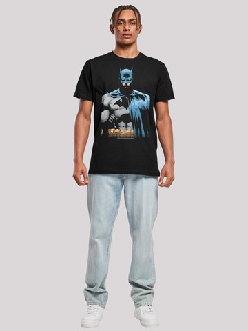 F4NT4STIC Shirt 'Batman Close Up' in Zwart