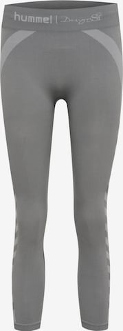 Hummel Skinny Leggings in Grey: front