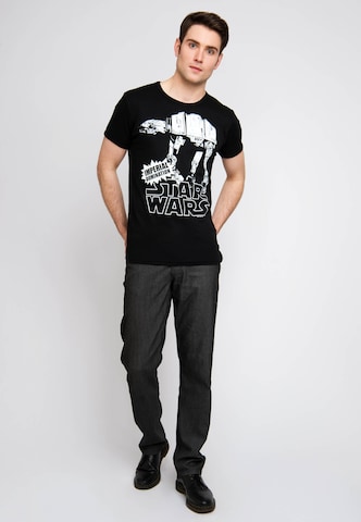 LOGOSHIRT Shirt 'AT-AT' in Black