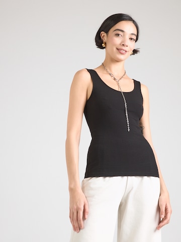 Top 'PCKITTE' di PIECES in nero: frontale