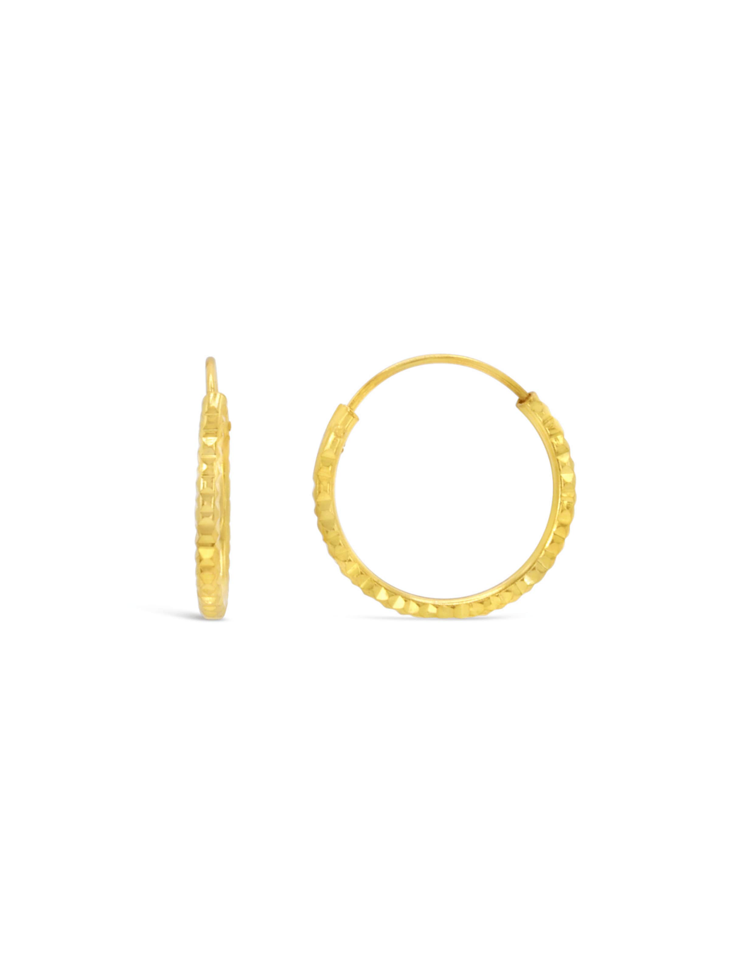 ARS-ARGENTI Earrings 'LOVELY EMMA - Creolen' in Gold: front