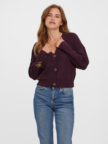 VERO MODA Knit cardigan 'Lea' in Purple