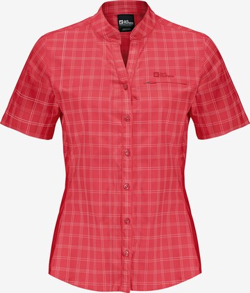 JACK WOLFSKIN Funktionsbluse 'NORBO' in Rot: predná strana