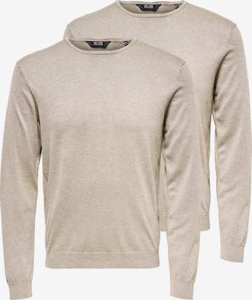 Only & Sons Trui 'Wyler' in Beige: voorkant