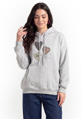 MYMO - Sudadera en gris: frente
